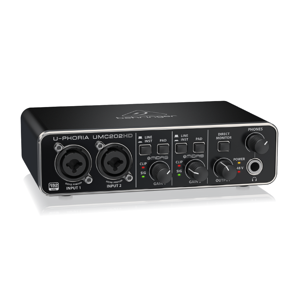 Behringer Behringer / U-Phoria UMC202HD 2in/2out USB錄音介面 第 3 張圖片｜三峽錄音 / 音響