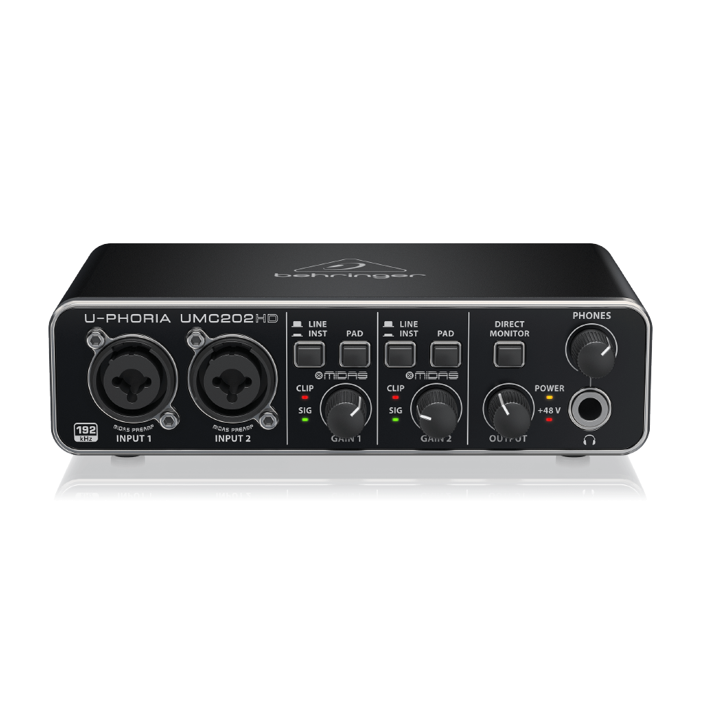 Behringer Behringer / U-Phoria UMC202HD 2in/2out USB錄音介面 — 三峽錄音 / 音響｜YA! 玩音樂