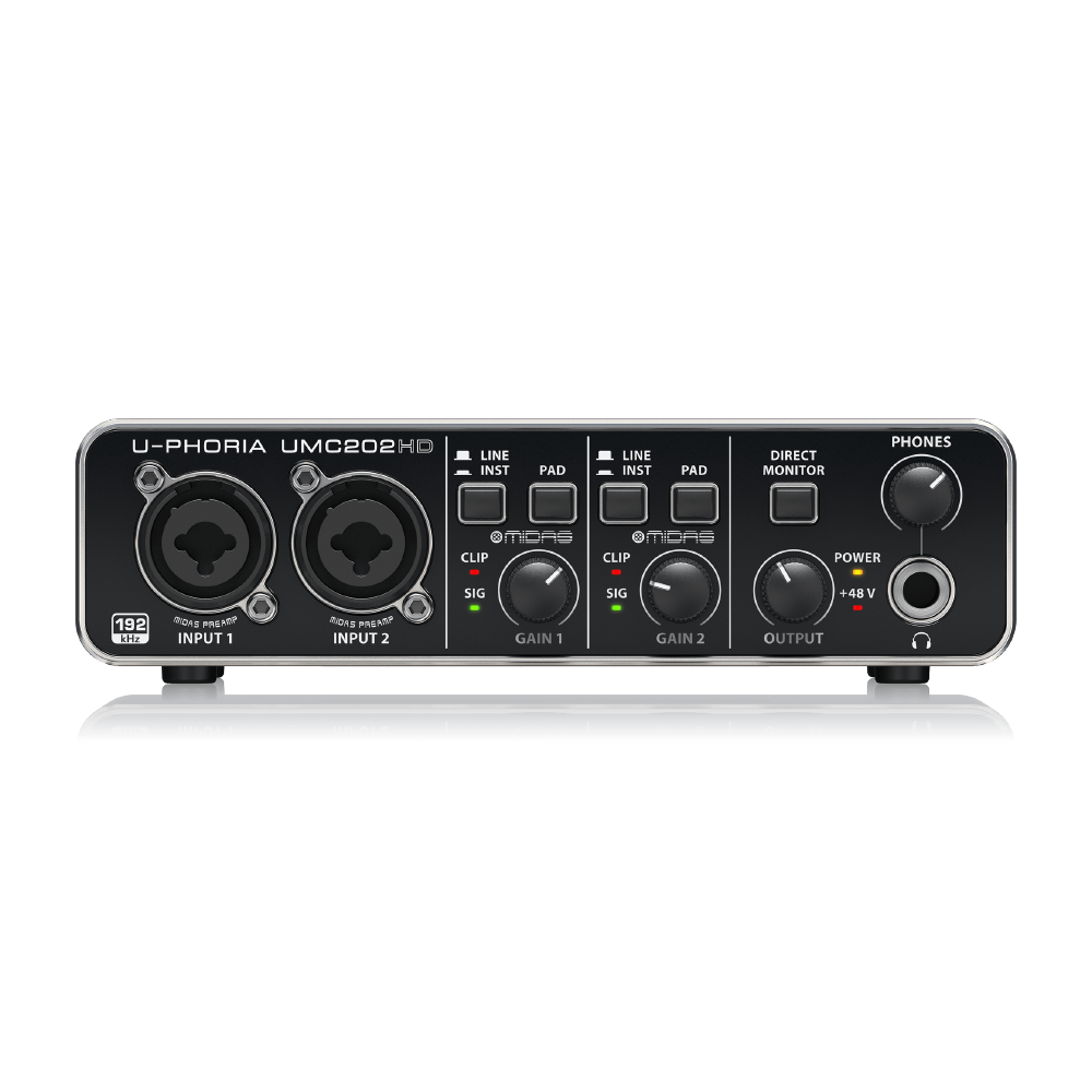 Behringer Behringer / U-Phoria UMC202HD 2in/2out USB錄音介面 第 2 張圖片｜三峽錄音 / 音響
