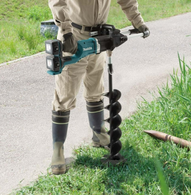 "MAKITA"牧田牌 充電式鑽地機(無碳刷)(鋰18Vx2)