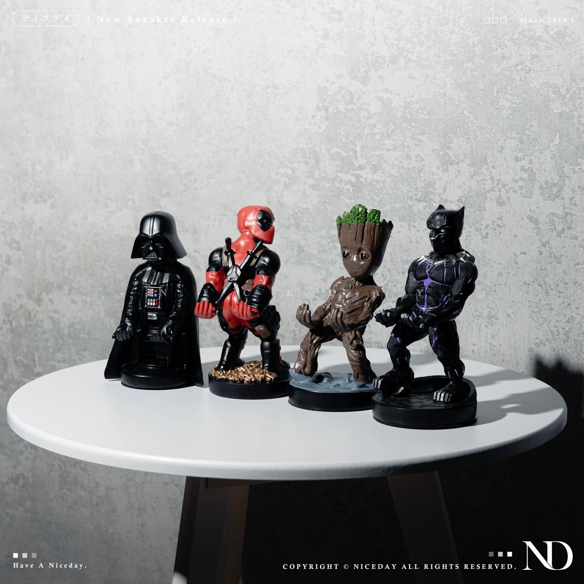 NICEDAY 代購 多功能支架 模型公仔 黑武士 黑豹 古魯特 死侍 手把支架 手機支架 名片