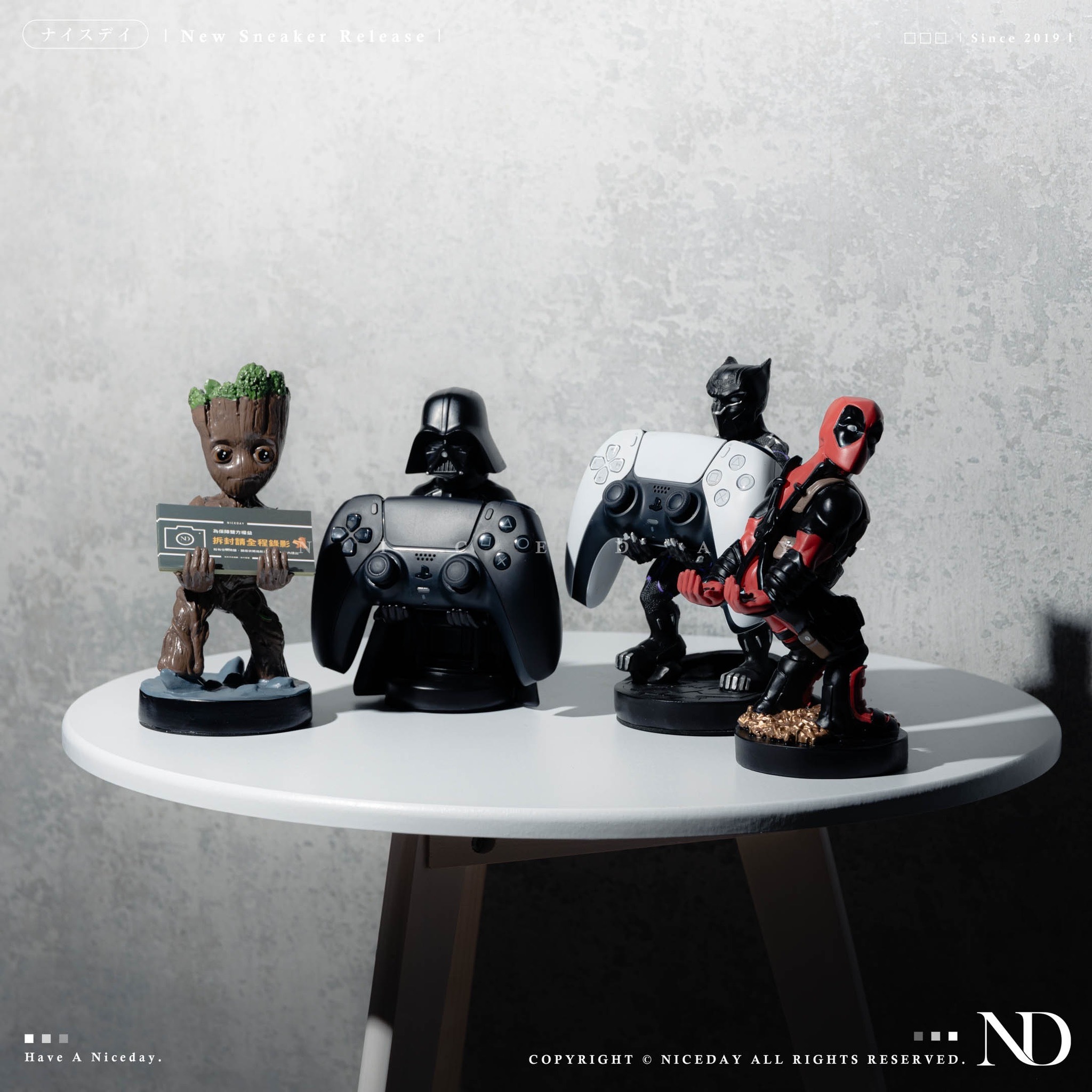 NICEDAY 代購 多功能支架 模型公仔 黑武士 黑豹 古魯特 死侍 手把支架 手機支架 名片