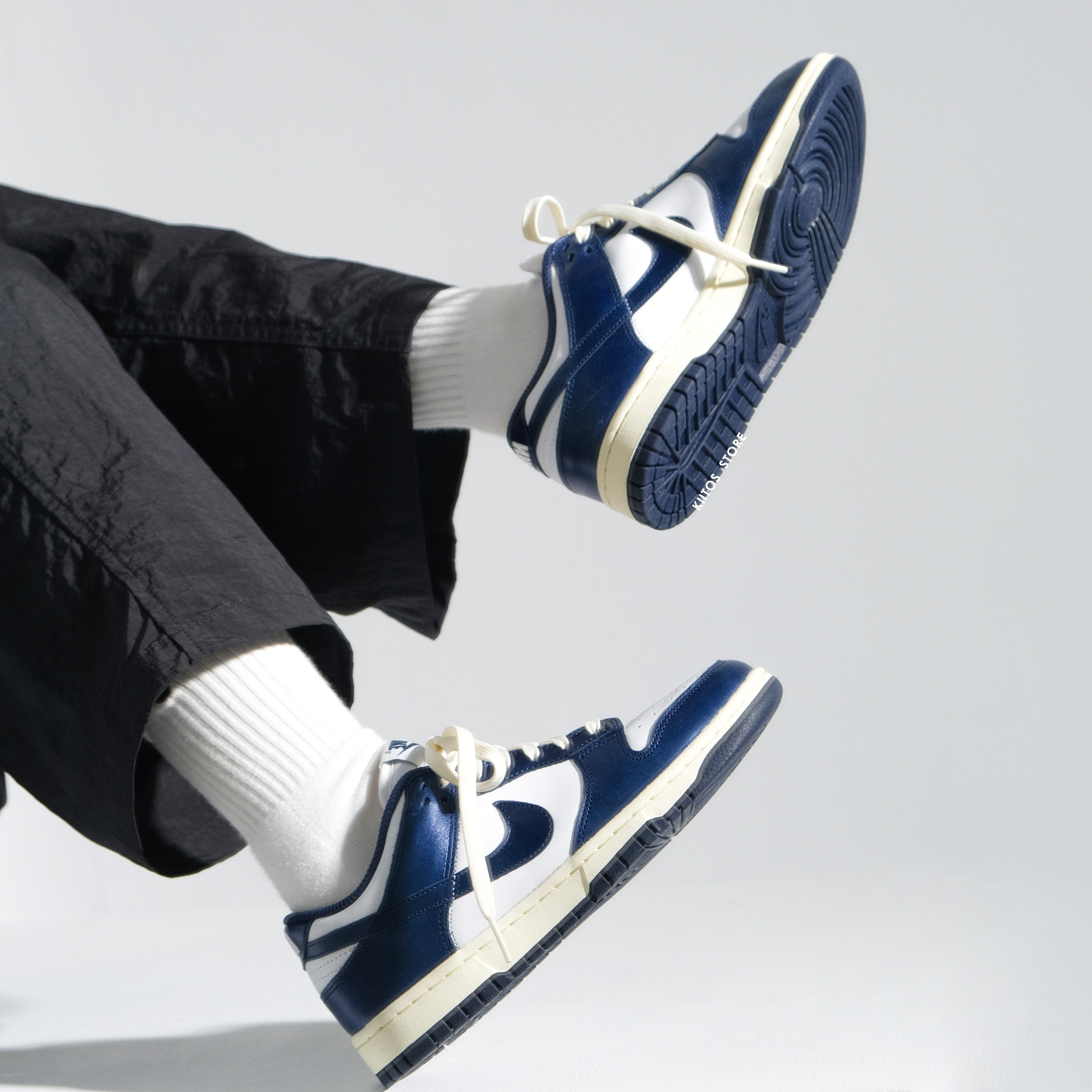 【雙12優惠】【現貨】   Nike Dunk Low "Vintage Navy" 復古海軍藍 FN7197-100