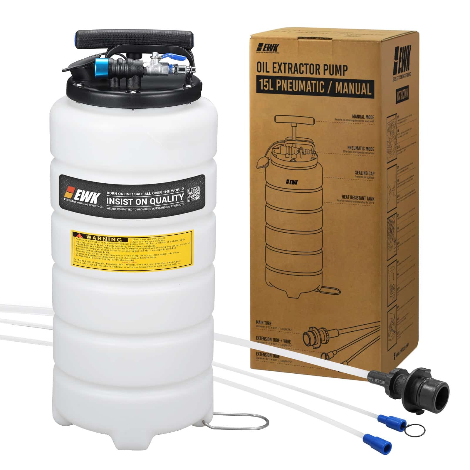 15L Pneumatic / Manual Oil Extractor Pump