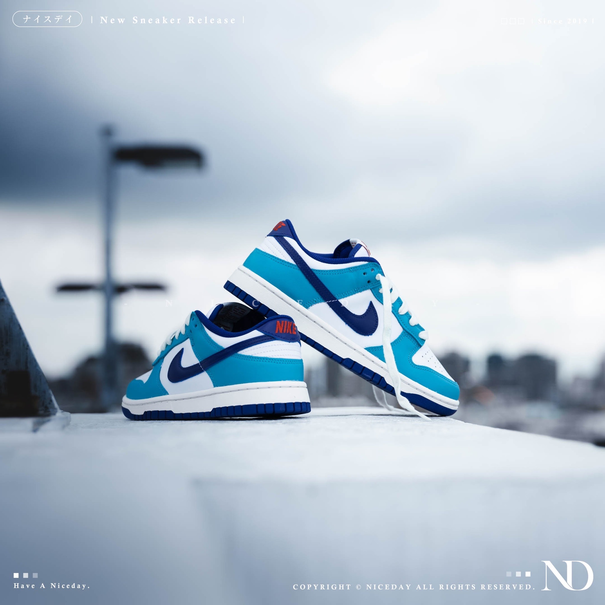 NICEDAY 現貨 Nike Dunk Low 海洋藍 藍 白 女款  FQ6870-141
