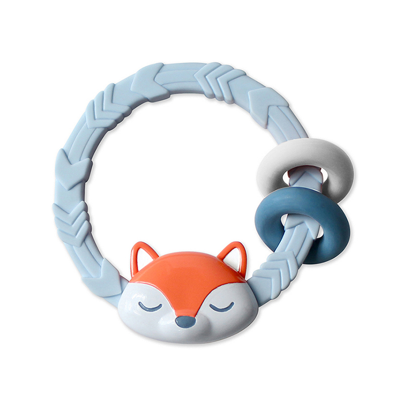 Itzy Ritzy 矽膠搖鈴固齒器-聰明狐狸