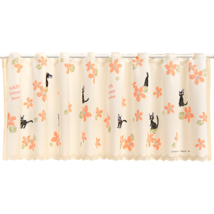 吉卜力魔女宅急便咖啡廳窗簾 150 x 47 cm 繁花似錦 #CM23C-1104