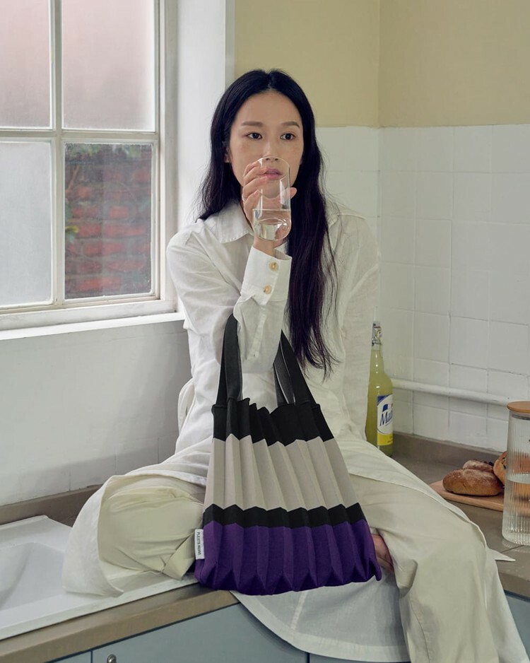 PLEATSMAMA Shoulder Bag BLOCK