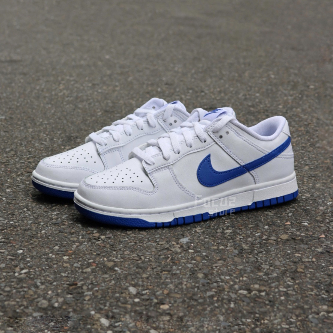 【Focus Store】現貨秒發 Nike Dunk Low 'White Hyper Royal' 白底藍勾 DV0831-104