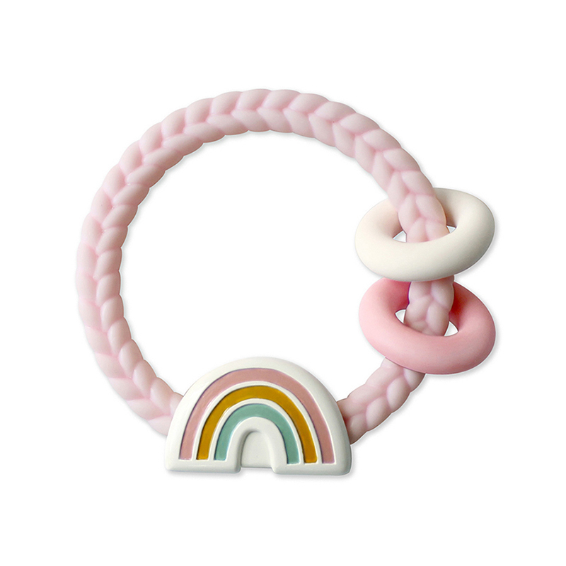 Itzy Ritzy 矽膠搖鈴固齒器-夢幻彩虹