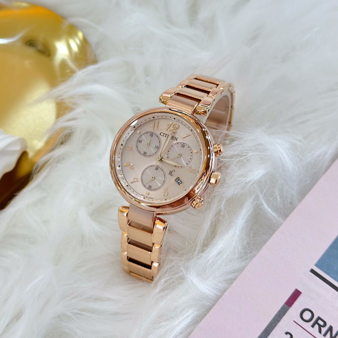 【CITIZEN星辰】XC 心蕊 七夕情人節推薦 亞洲限定 光動能計時女錶 FB1452-66X 35mm 現代鐘錶