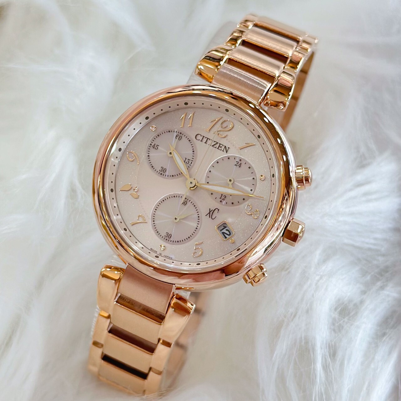 【CITIZEN星辰】XC 心蕊 七夕情人節推薦 亞洲限定 光動能計時女錶 FB1452-66X 35mm 現代鐘錶