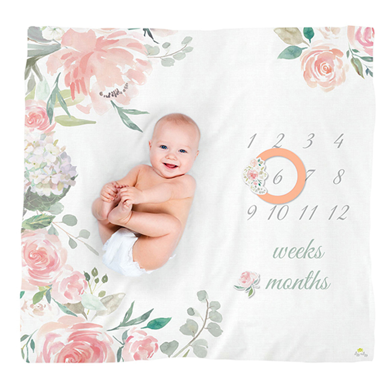 Itzy Ritzy 成長月齡紀念毯-春日花園