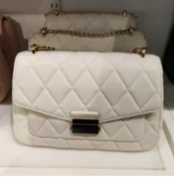 [S] KATE SPADE KA766 CAREY SMOOTH QUILTED LEATHER MEDIUM FLAP SHOULDER BAG,PARCHMENT, 196021216695 (SKS769)