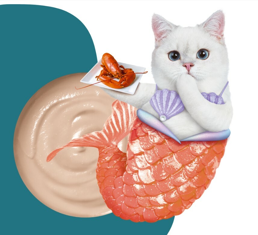 Thai Moochie Cat Snacks Tuna + Lobster Meat (15gx5 sticks)【$35 X 3 packs】【can be mixed with other flavors】