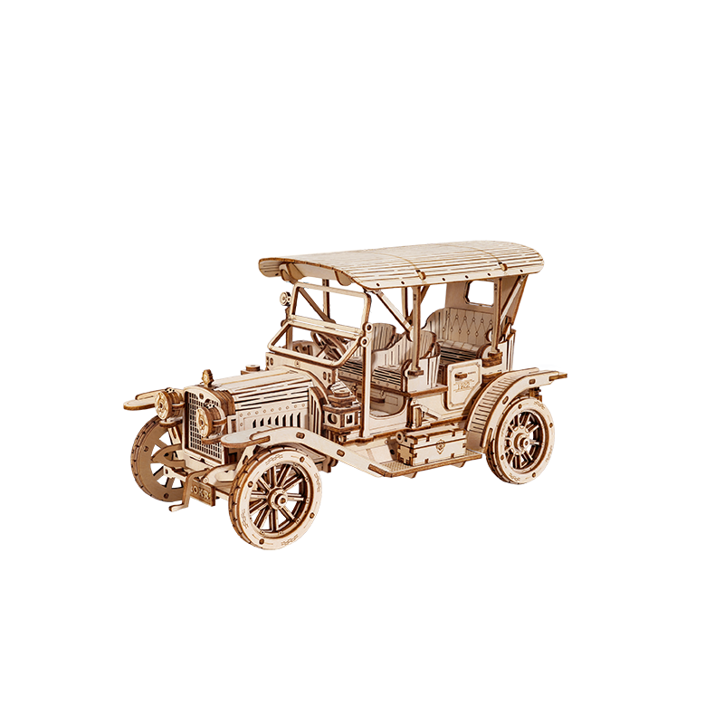 《 Robotime 》 立體木製組裝模型 復古老爺車 MC801 79