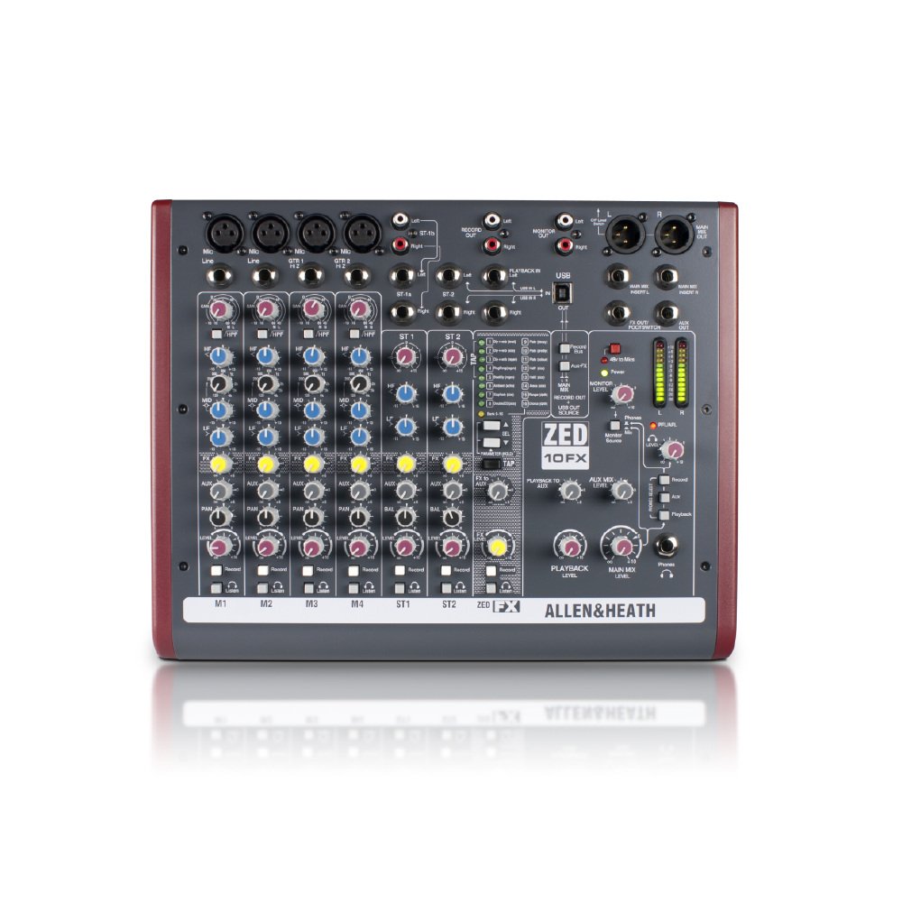 Allen & Heath Allen & Heath / ZED-10FX 10軌 USB類比混音機(價格另洽) — 三峽錄音 / 音響
