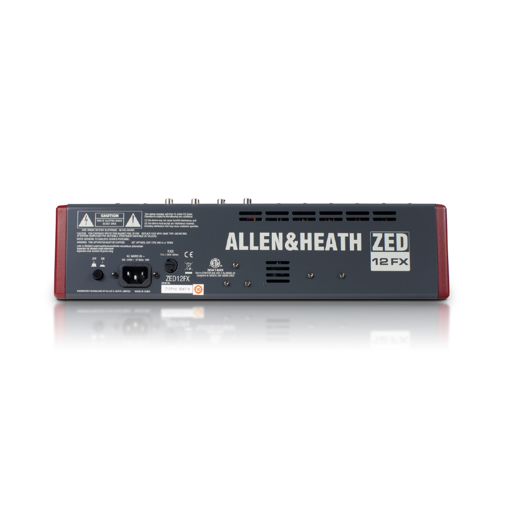 Allen & Heath Allen & Heath / ZED-12FX 12軌 USB類比混音機(價格另洽) 第 4 張圖片｜三峽錄音 / 音響