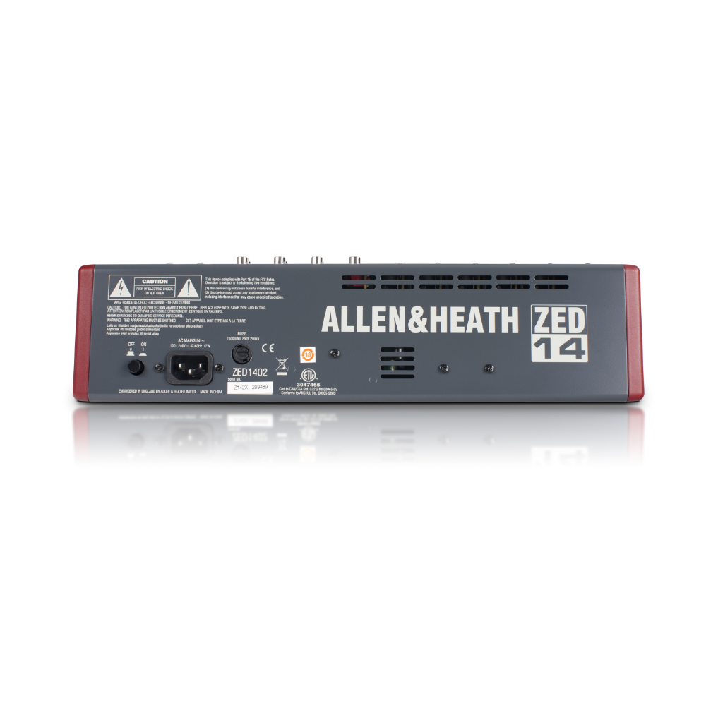 Allen & Heath Allen & Heath / ZED-14 14軌 USB類比混音機(價格另洽) 第 4 張圖片｜三峽錄音 / 音響