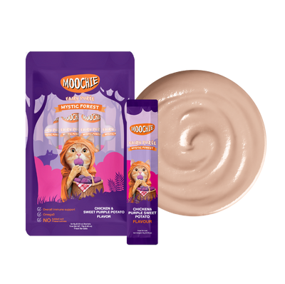 Thai Moochie Cat Snacks Chicken + Sweet Potato Meat (15gx5 sticks)【$35 X 3 packs】【can be mixed with other flavors】