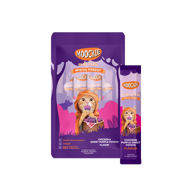Thai Moochie Cat Snacks Chicken + Sweet Potato Meat (15gx5 sticks)【$35 X 3 packs】【can be mixed with other flavors】