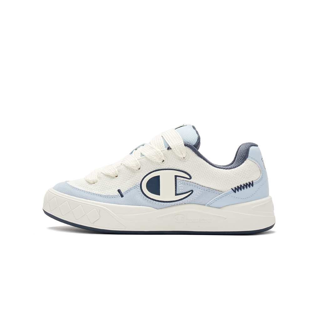 女款-Atomic 1原子休閒板鞋-米/淺藍色（U3CFCKW01M2）