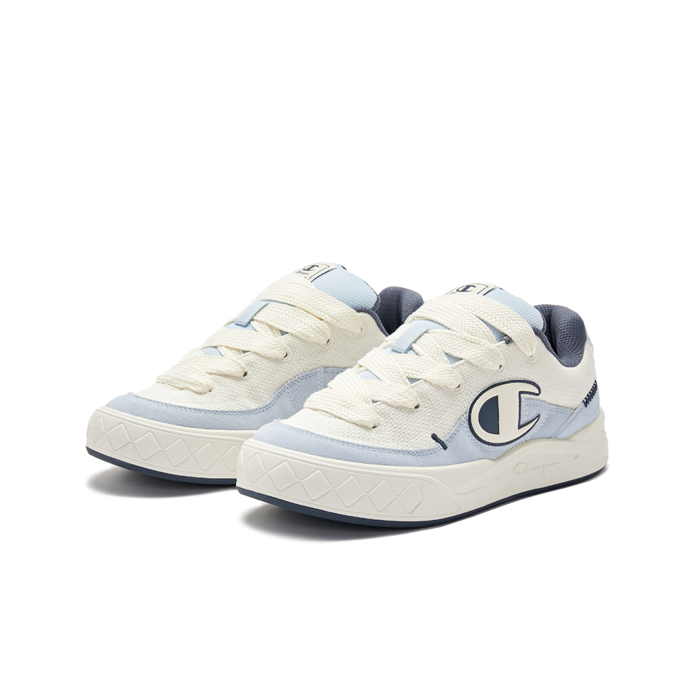 女款-Atomic 1原子休閒板鞋-米/淺藍色（U3CFCKW01M2）