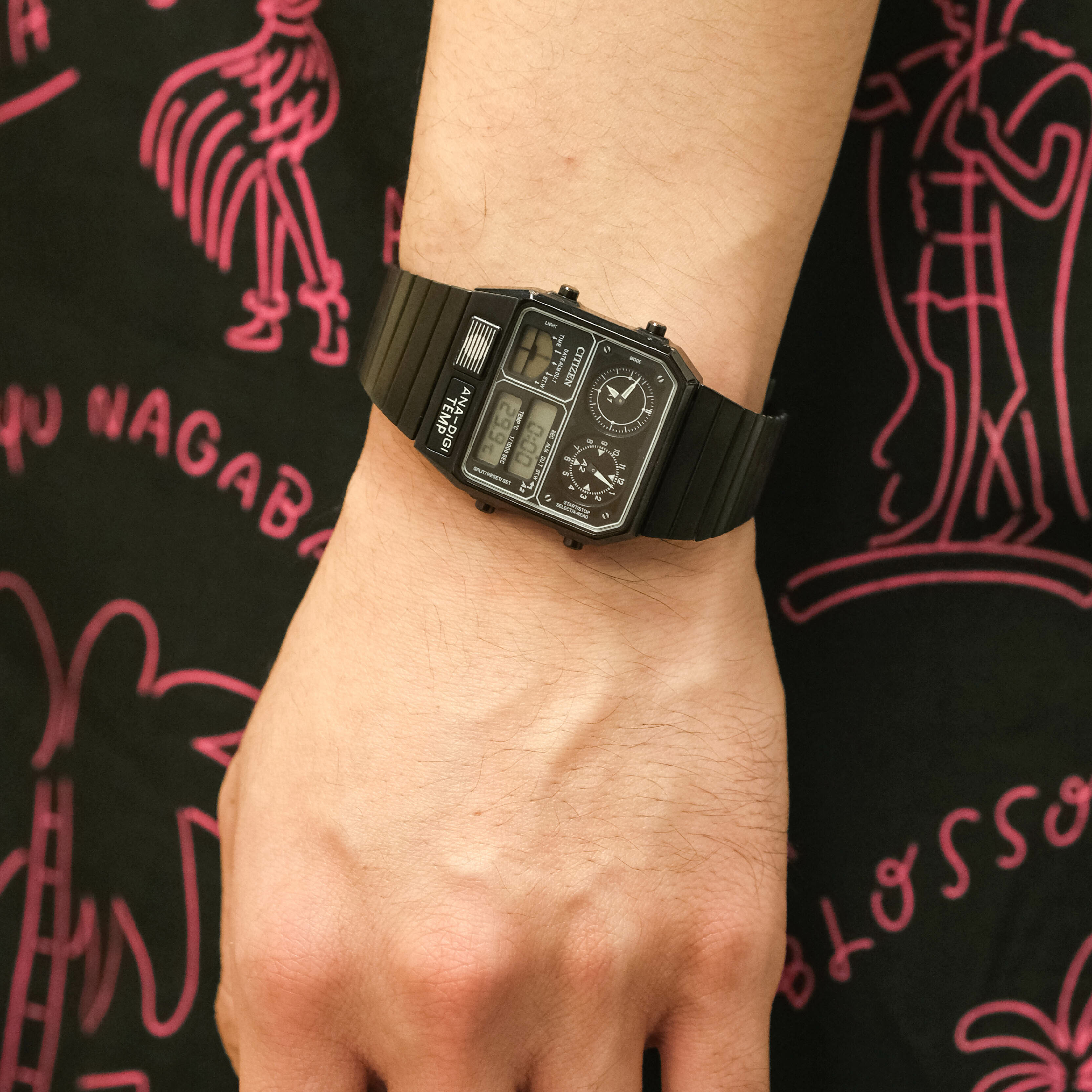 Citizen Ana Digi Temp Stainless Steel Band Watch