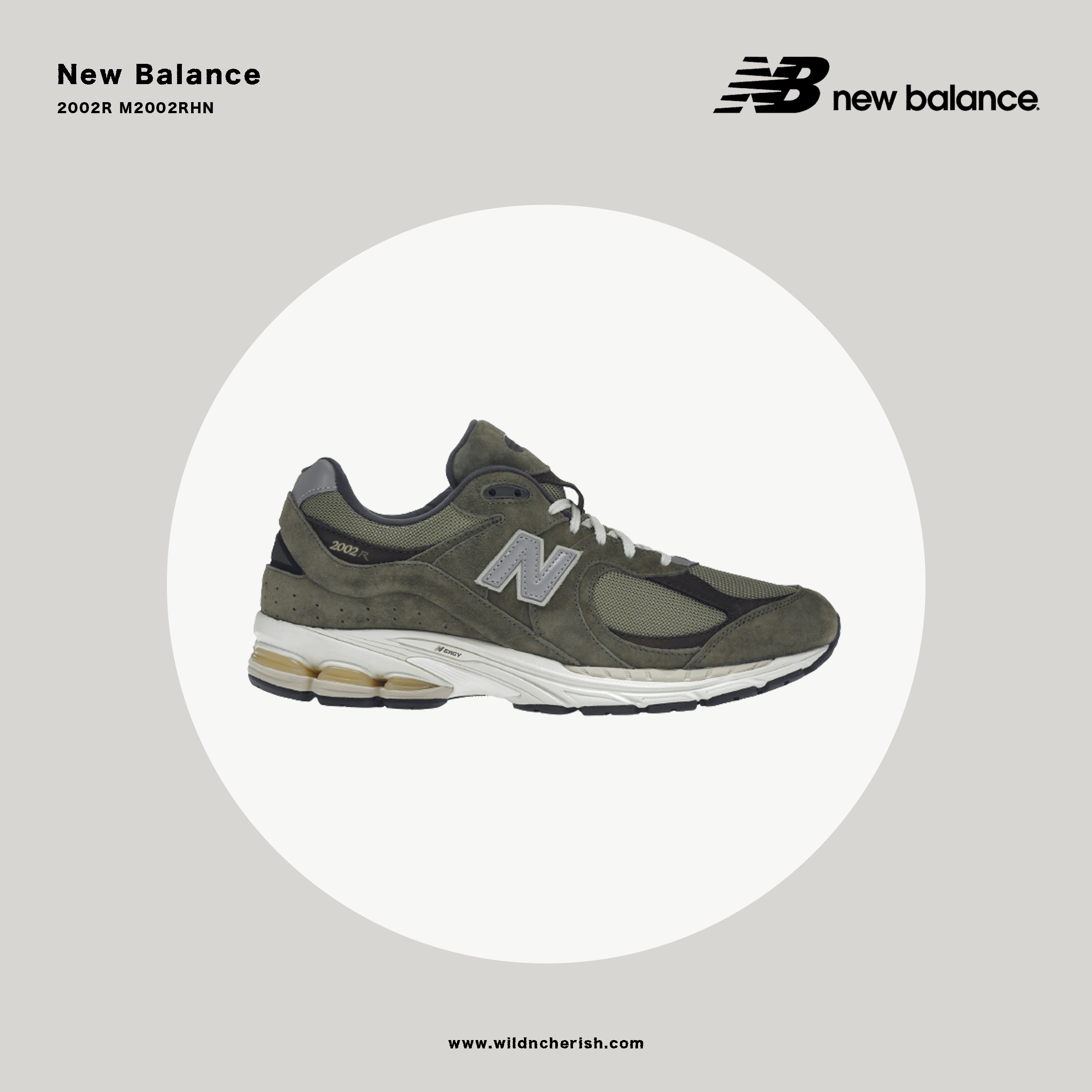 預訂| New Balance 2002R 復古橄欖綠M2002RHN