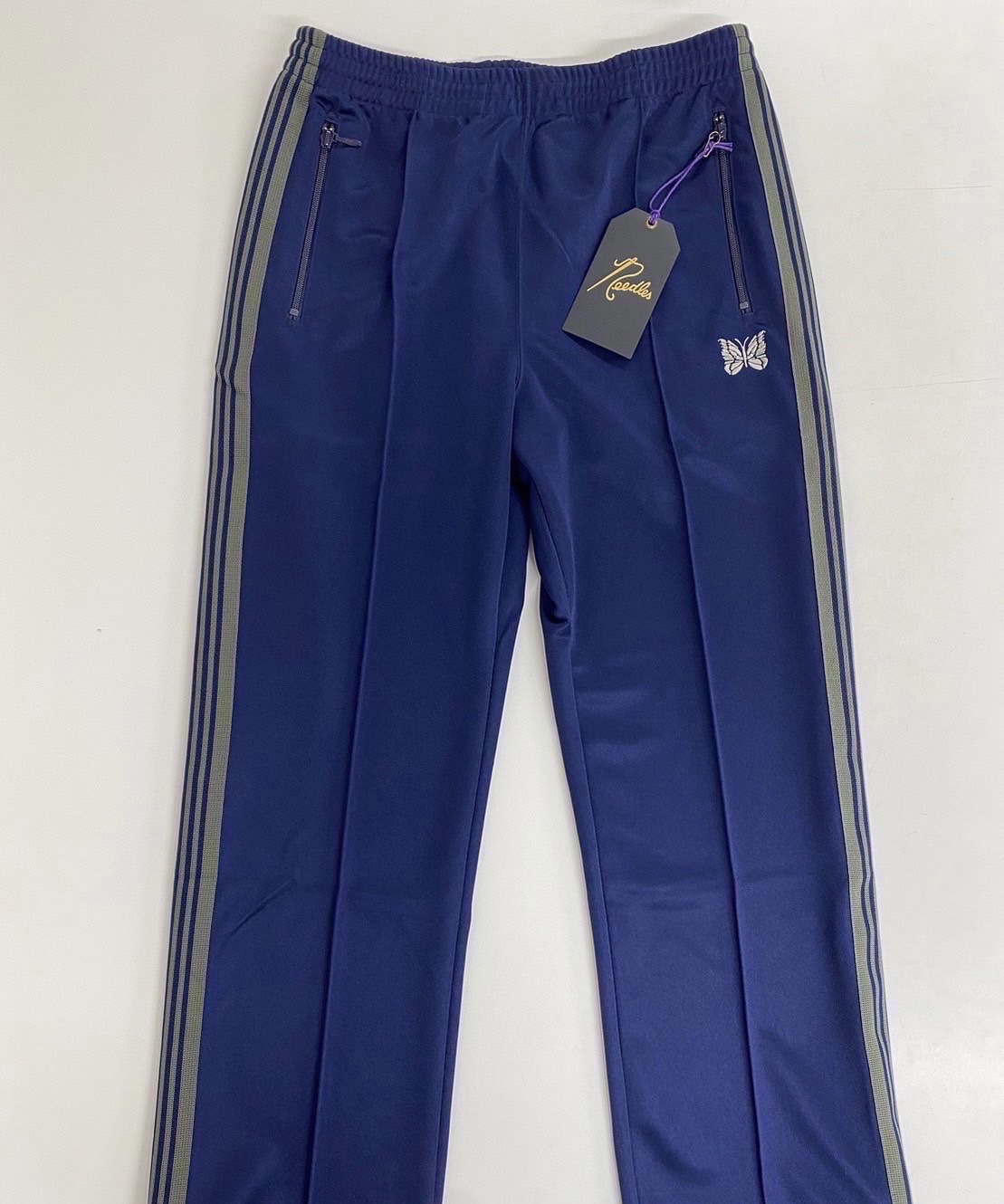 直筒NEEDLES X LHP 別注TRACK PANTS - NAVY