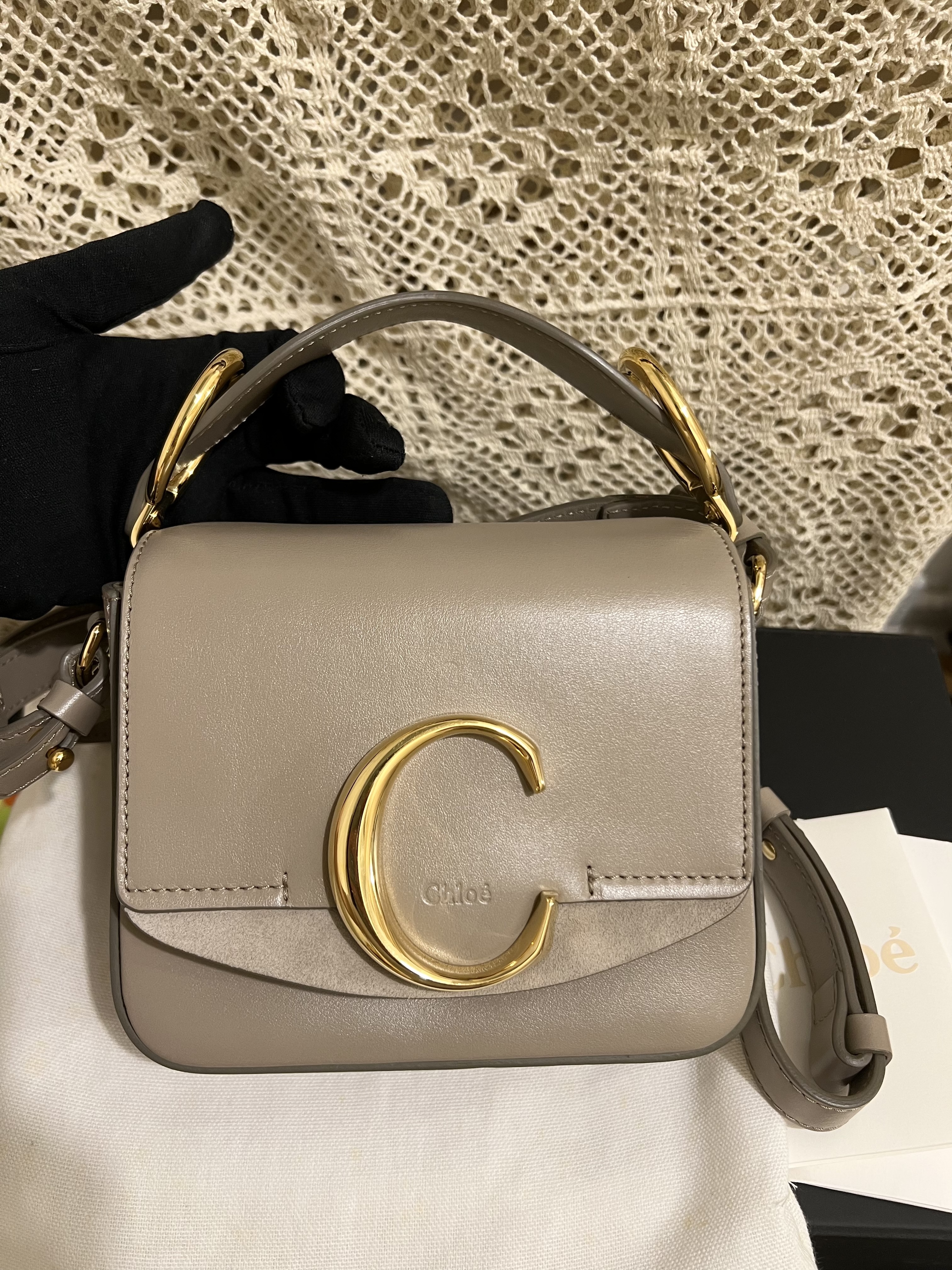 Chloe C Bag mini (motte grey)