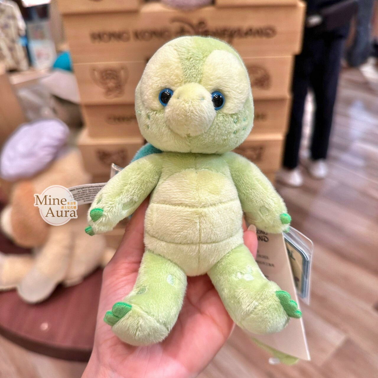 (現貨) 奧樂米拉 海龜 OluMel 磁鐵 坐肩 絨毛 娃娃 公仔 -香港迪士尼樂園