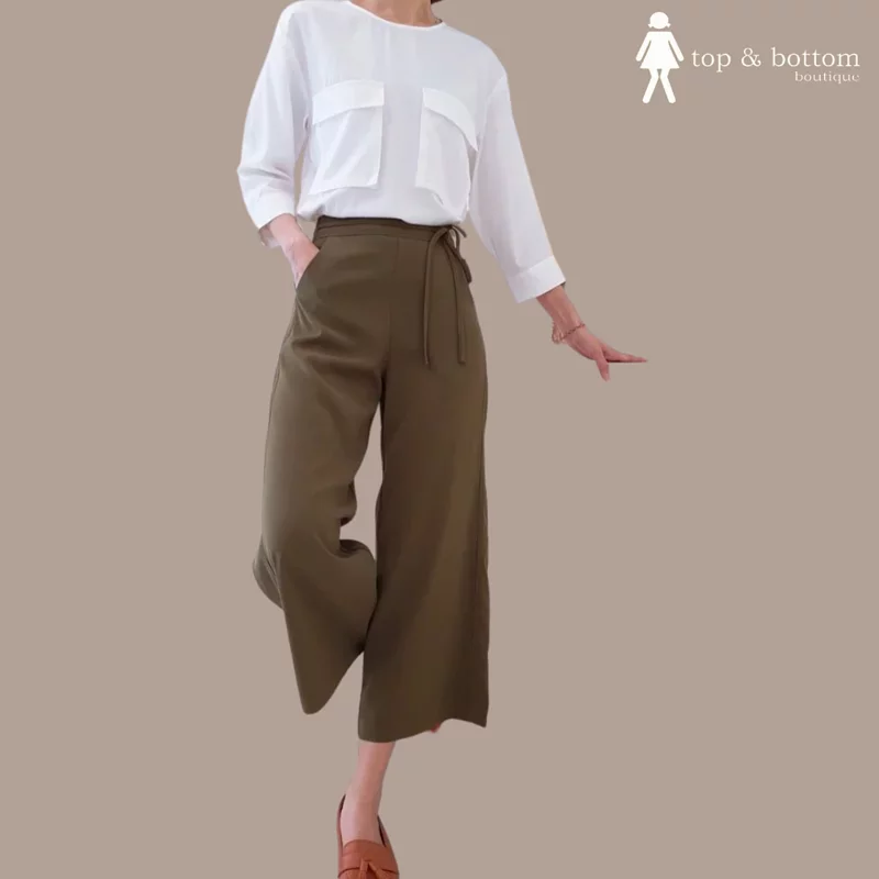 SOLID POCKETS BLOUSE