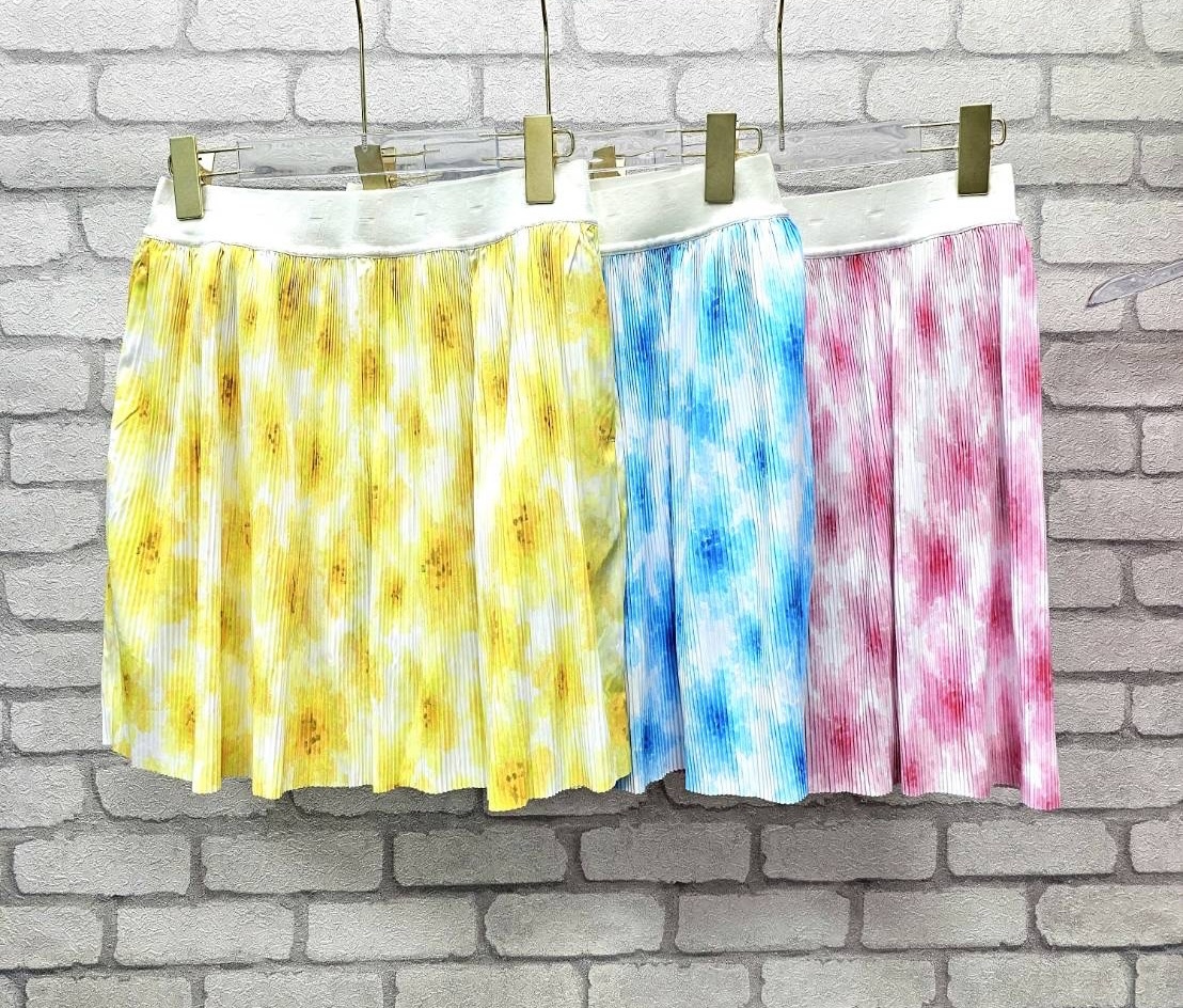 女【現貨】韓版高人氣Honma氣質淑女藝術漸層染色抗UV防曬百褶裙褲/ 高爾夫球衣 高爾夫球裙 #MW112413