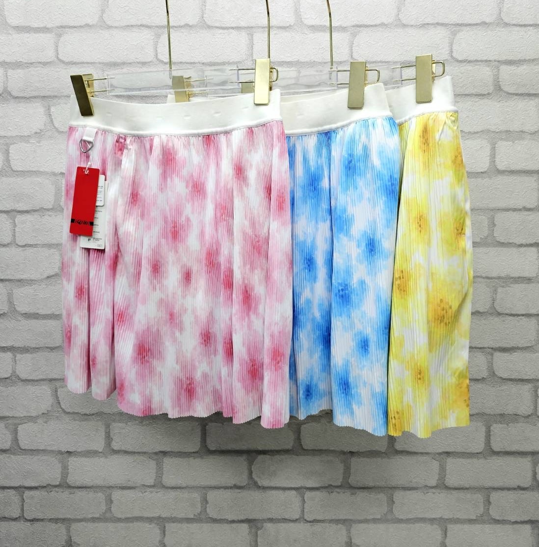 女【現貨】韓版高人氣Honma氣質淑女藝術漸層染色抗UV防曬百褶裙褲/ 高爾夫球衣 高爾夫球裙 #MW112413