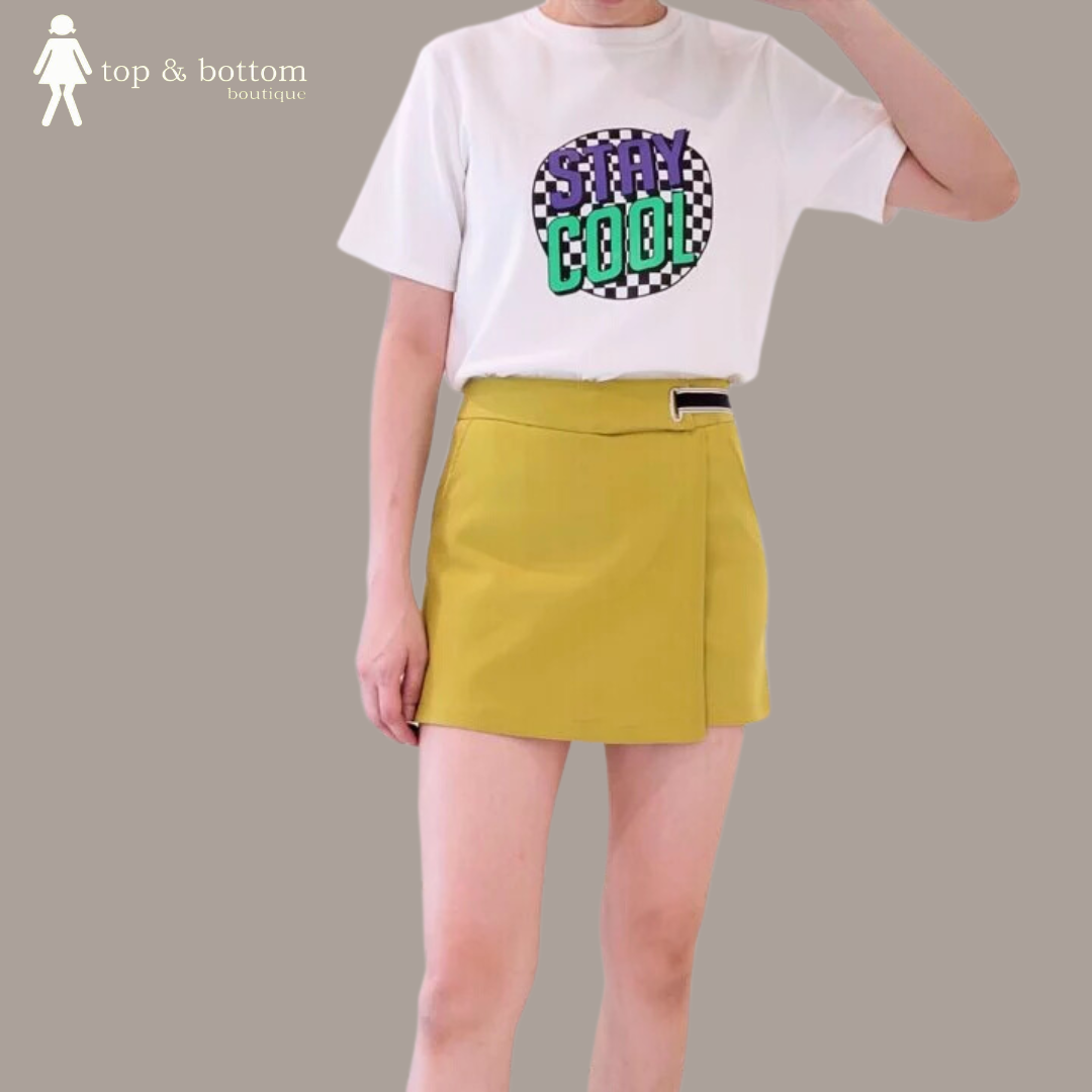 FOLD OVER WRAP SKORT