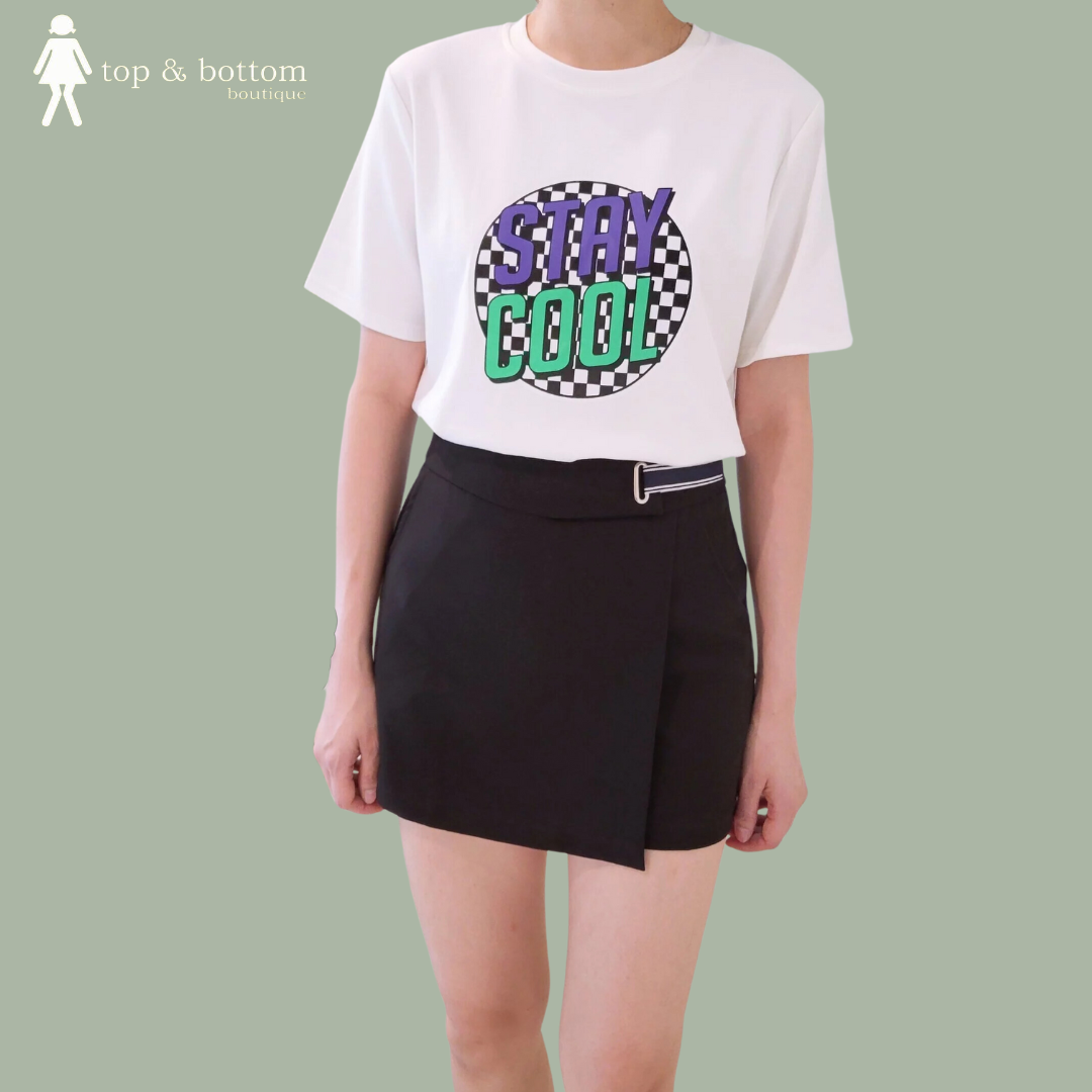 FOLD OVER WRAP SKORT