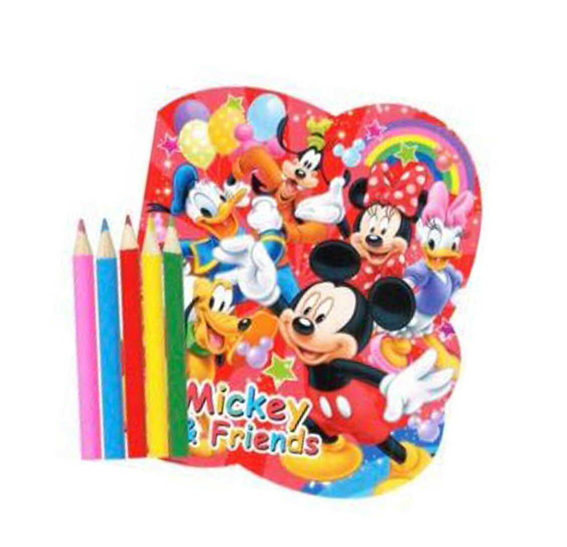 迪士尼米奇 - 填色簿連顏色筆-Mickey & Friends(日本直送)