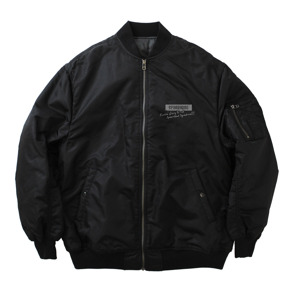 Cospa0701 86―ｴｲﾃｨｼｯｸｽ― 〈ｱﾝﾀﾞｰﾃｲｶｰ〉ﾊﾟｰｿﾅﾙﾏｰｸ MA-1ｼﾞｬｹｯﾄ/BLACK