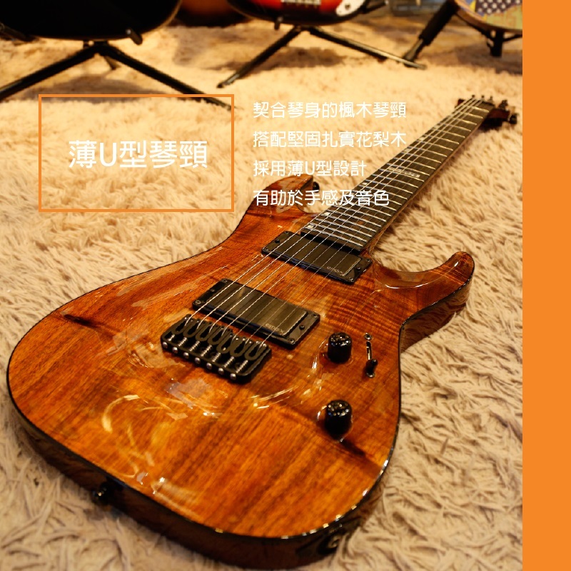 LTD H-1007B KOA 7弦 ハワイアンコア スルーネック LTD H-1007B Koa / 楽器屋BOW オンラインストア