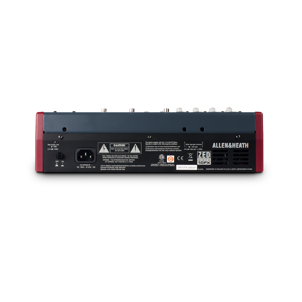 Allen & Heath Allen & Heath / ZED60-10FX 10軌 USB類比混音機(價格另洽) 第 4 張圖片｜三峽錄音 / 音響