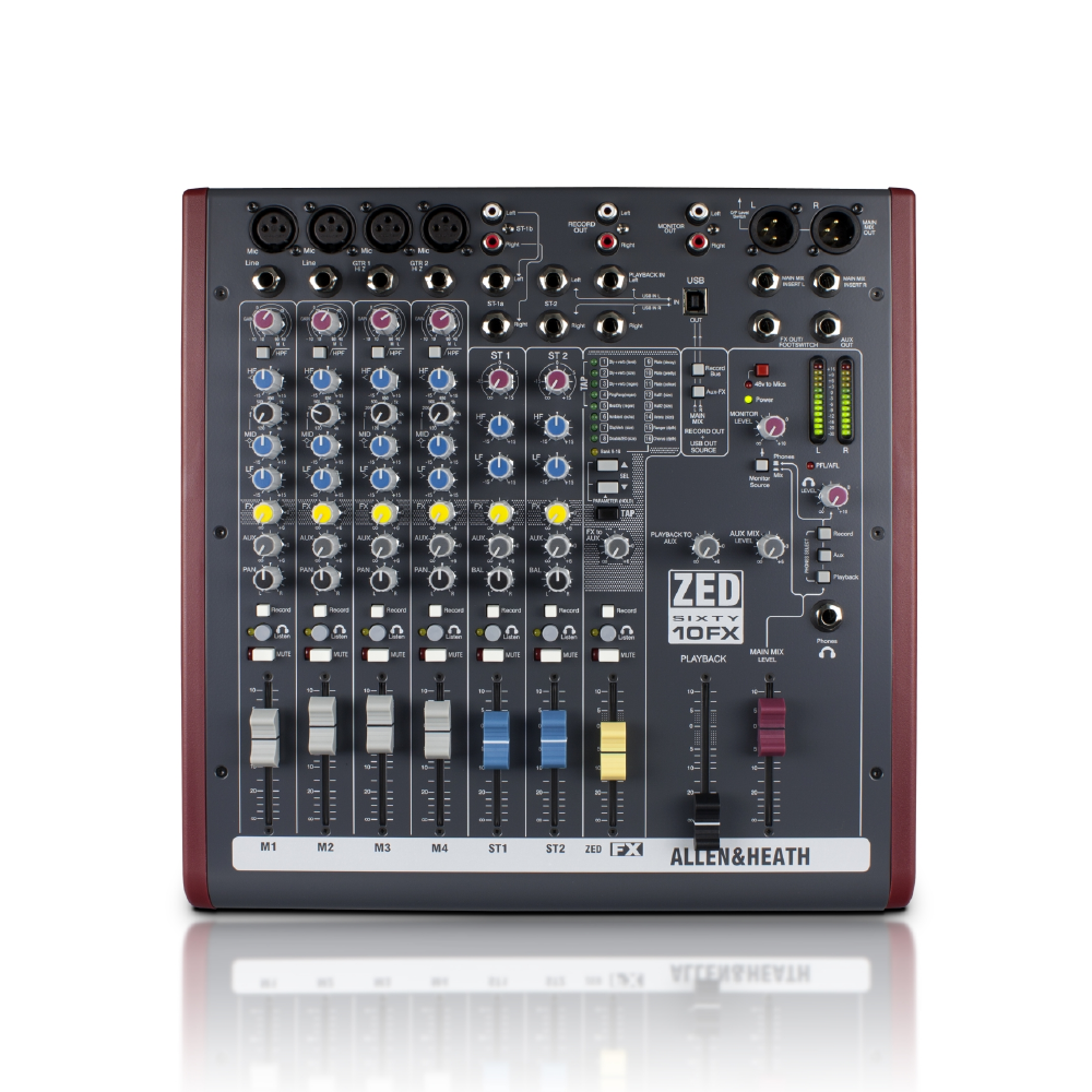 Allen & Heath Allen & Heath / ZED60-10FX 10軌 USB類比混音機(價格另洽) — 三峽錄音 / 音響｜YA! 玩音樂