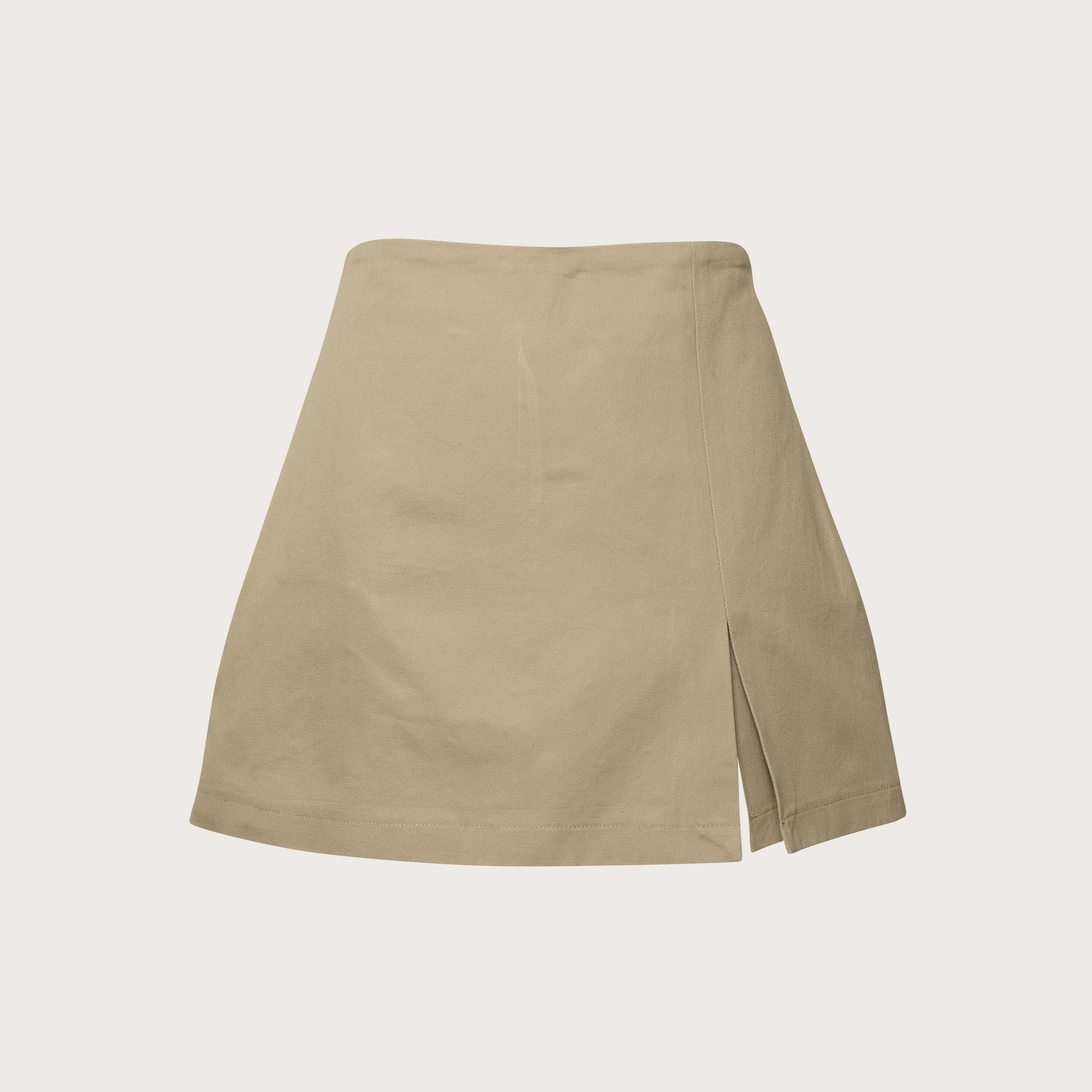 Daily Slit Skort-Khaki