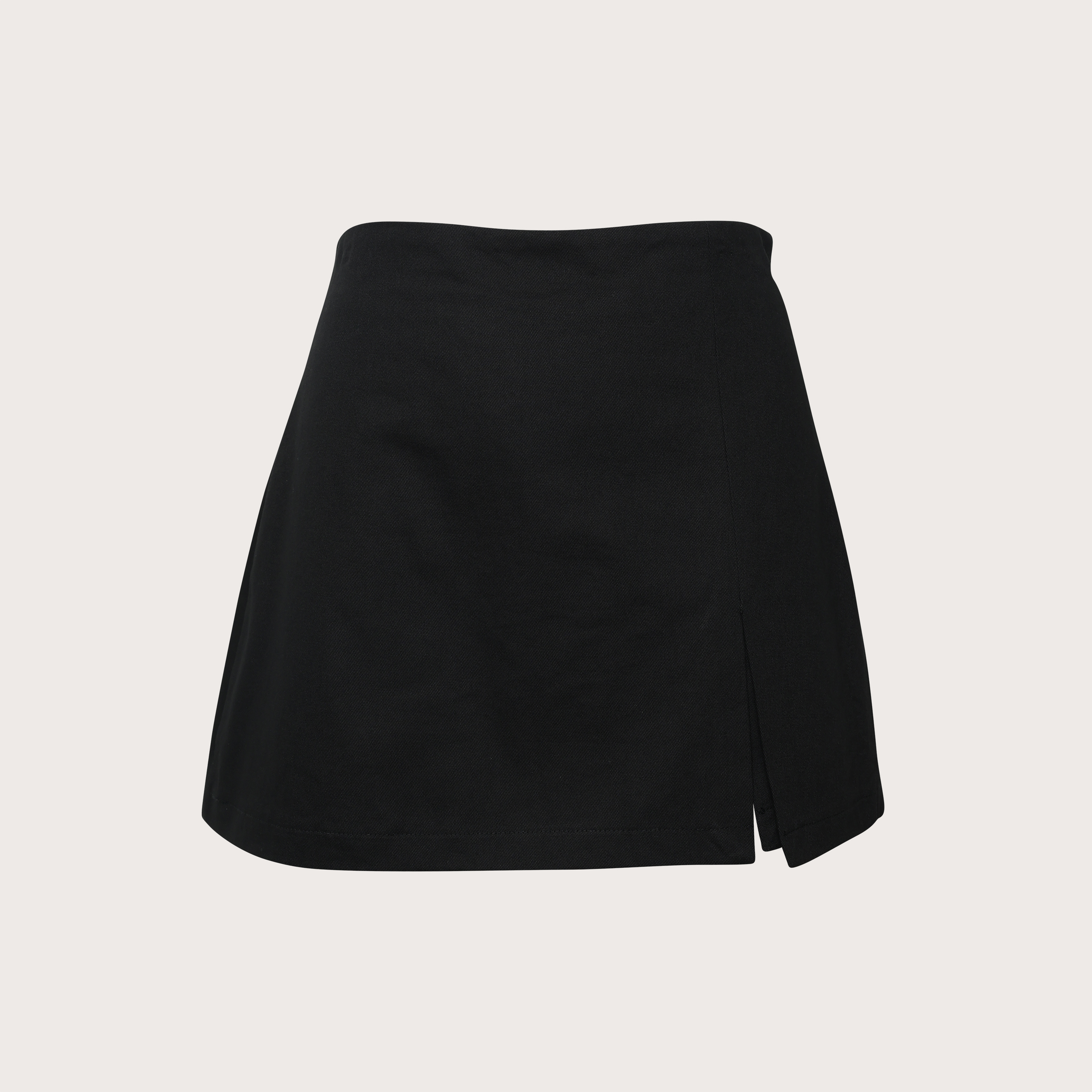 Daily Slit Skort-Black