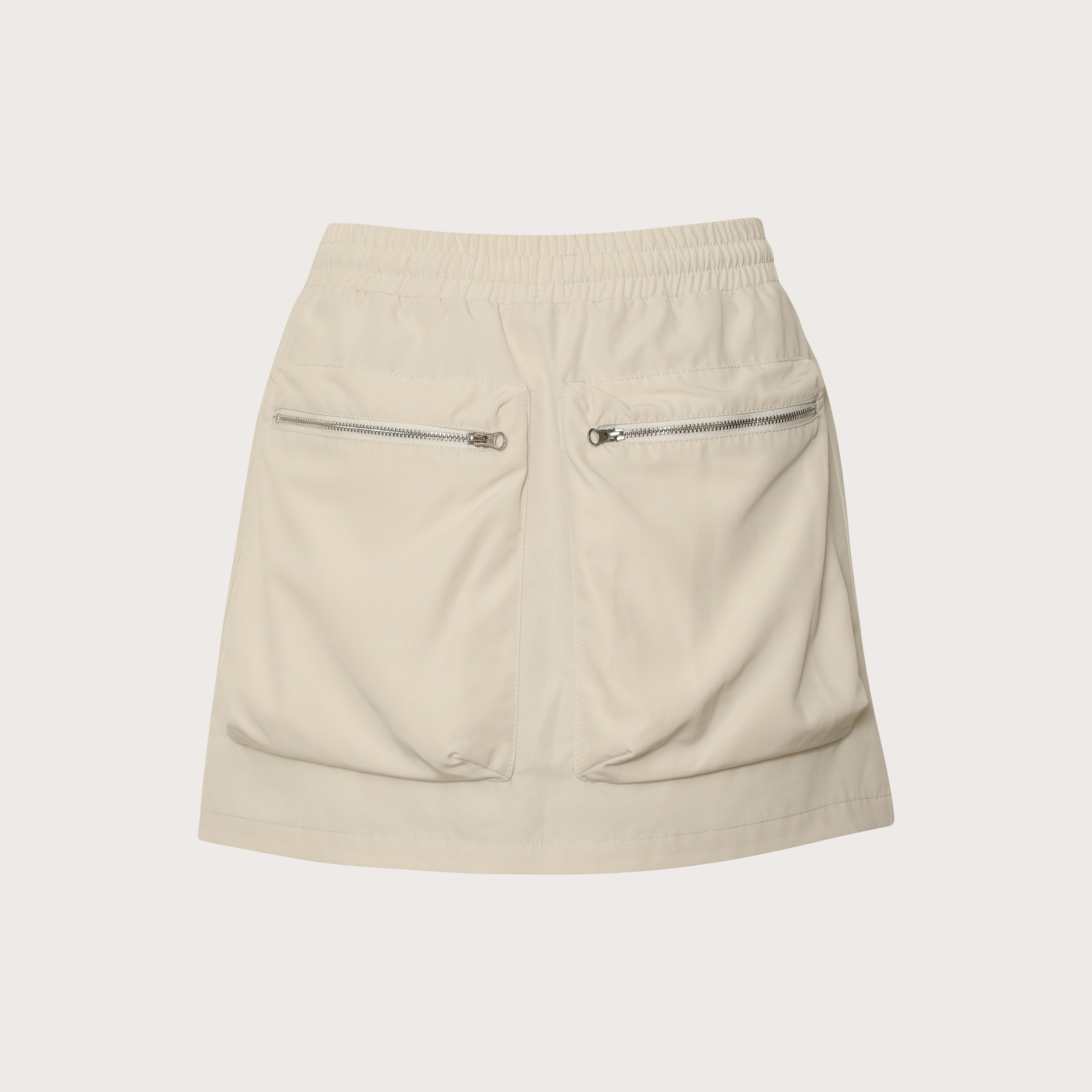 Multi Pocket Skort-Ivory