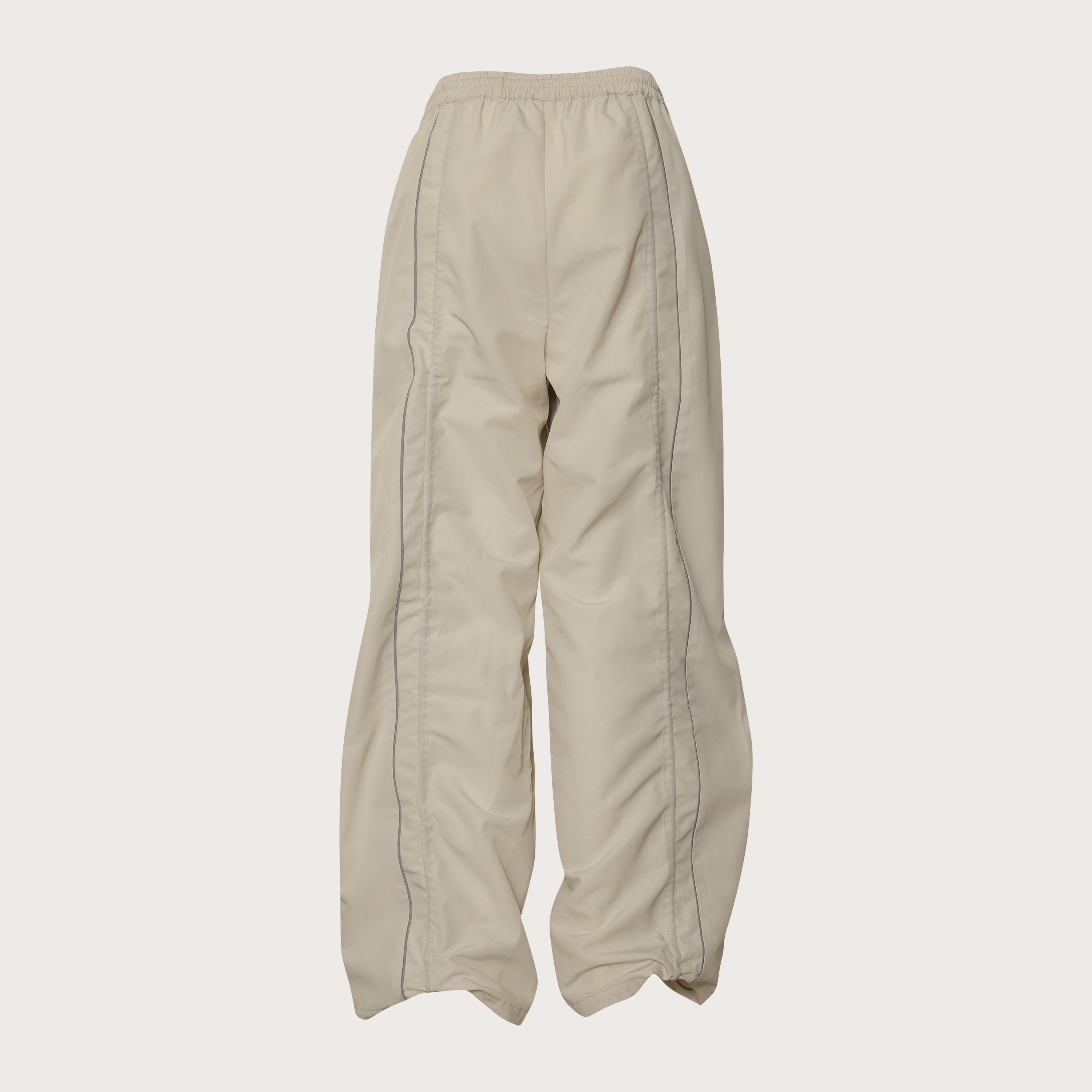 Women’s Drawstring Cargo Pants (Loose Fit) -Ivory