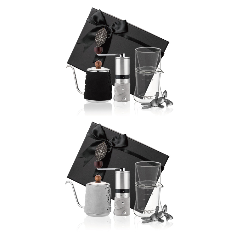 (預購4月底出貨)PO: 丹麥手沖咖啡三件禮盒組(手沖壺-共2色/咖啡磨2.0/濾杯組)