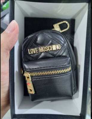 [S] MOSCHINO CHARMS QUILTED MINI BACKPACK,BLACK, 8054400009226 (SM602)