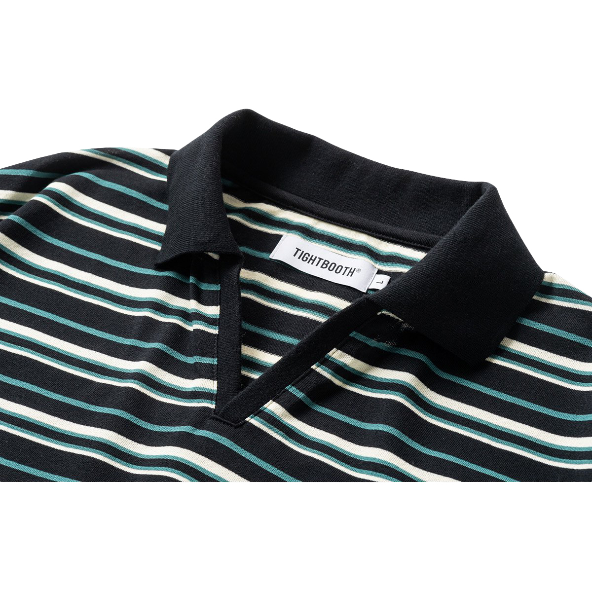 トップス tightbooth RIDGE BORDER OPEN POLO TIGHTBOOTH PRODUCTION RIDGE BORDER OPEN POLO | LOCKSTOCK/STLIKE