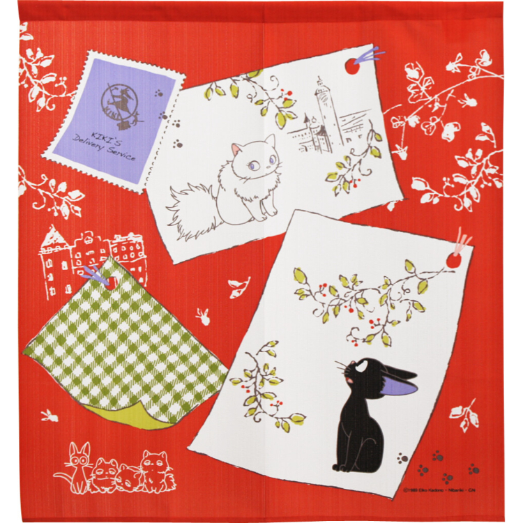 吉卜力魔女宅急便短門簾 85×90cm 克里克城 #CM23SD-1107